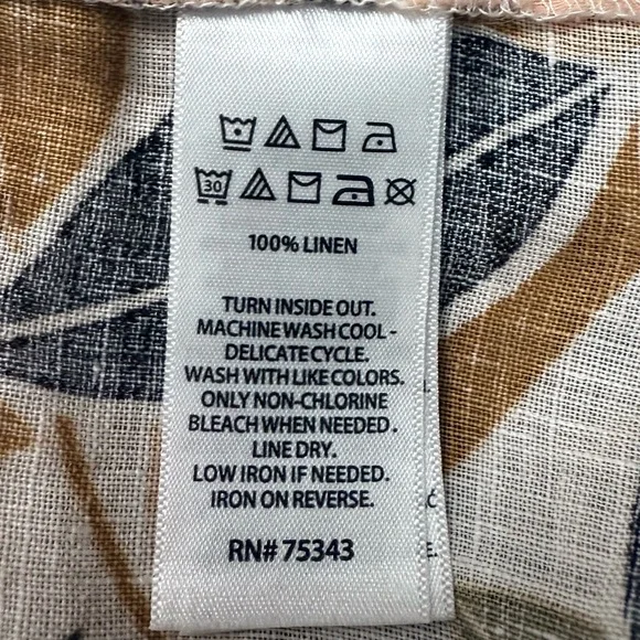 Rachel Zoe Women's S/S 100% Linen Floral Shirt Top sz 1X - Picture 10 of 10